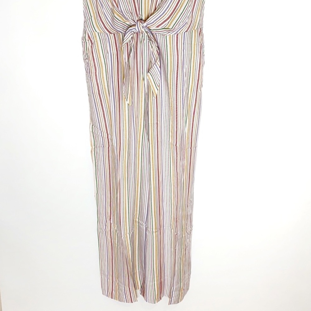 Lou & Grey for Loft Poppy striped jumpsuit pockets - Picture 3 of 7